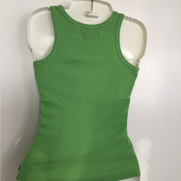 Twisted Heart Green Tank Top Sequins Heart Size SP. $25 - Picture 7 of 10